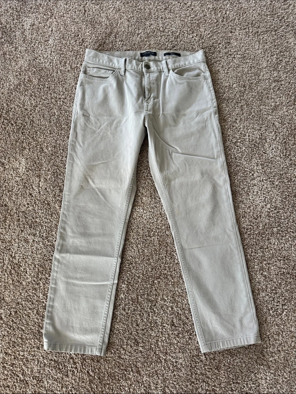 Men's banana republic Light Gray traveler pant Slim Straight